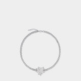 WE11DONE 金屬玫瑰項鍊