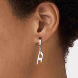 DIESEL Steel 不鏽鋼圈式單耳耳環