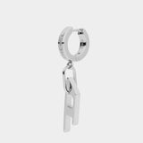 DIESEL Steel 不鏽鋼圈式單耳耳環