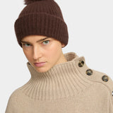 YVES SALOMON 喀什米爾針織毛帽