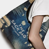 MARC JACOBS 丹寧破壞感大型 Sack 包