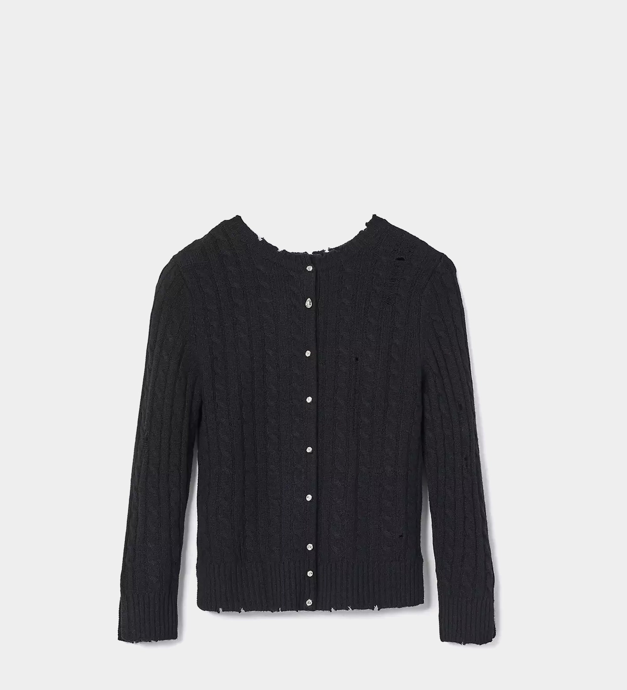 MARC JACOBS 羊絨麻花針織開襟衫 - 2 款色可選