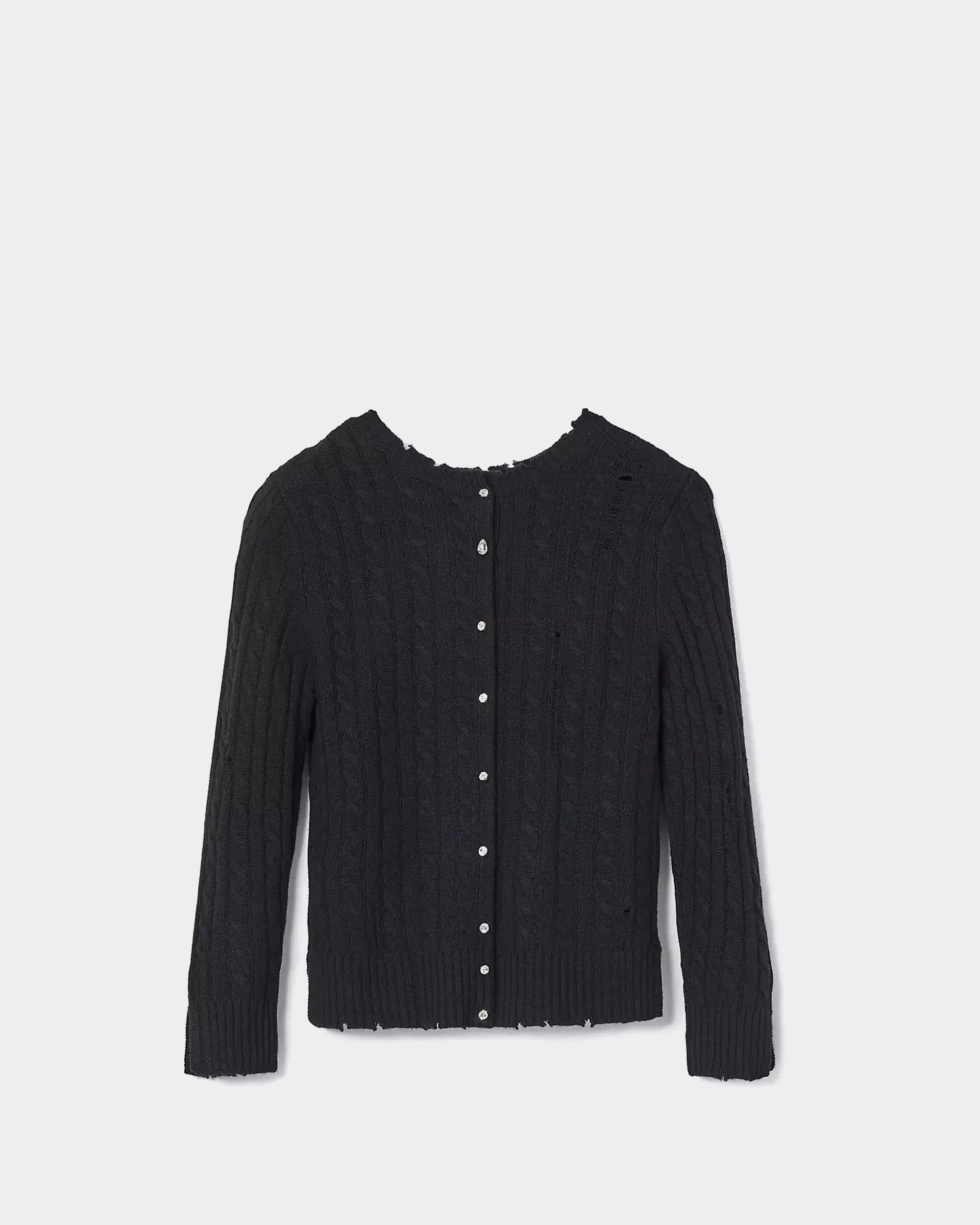 MARC JACOBS 羊絨麻花針織開襟衫 - 2 款色可選