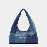 MARC JACOBS 藍色拼接丹寧 Sack 包