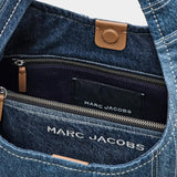 MARC JACOBS 藍色拼接丹寧 Sack 包