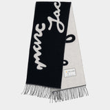 MARC JACOBS JOY 羊毛圍巾-黑