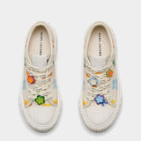 MARC JACOBS 雛菊帆布低筒運動鞋