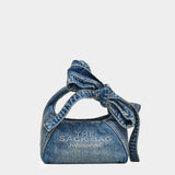 MARC JACOBS SACK 蝴蝶結丹寧斜肩包