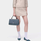 MARC JACOBS 丹寧菱格雙鏈包