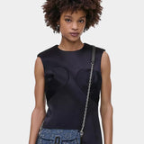 MARC JACOBS 丹寧菊花肩背包