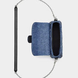 MARC JACOBS 丹寧菊花肩背包