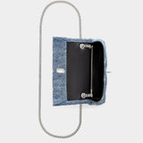 MARC JACOBS 牛仔菱格斜肩包