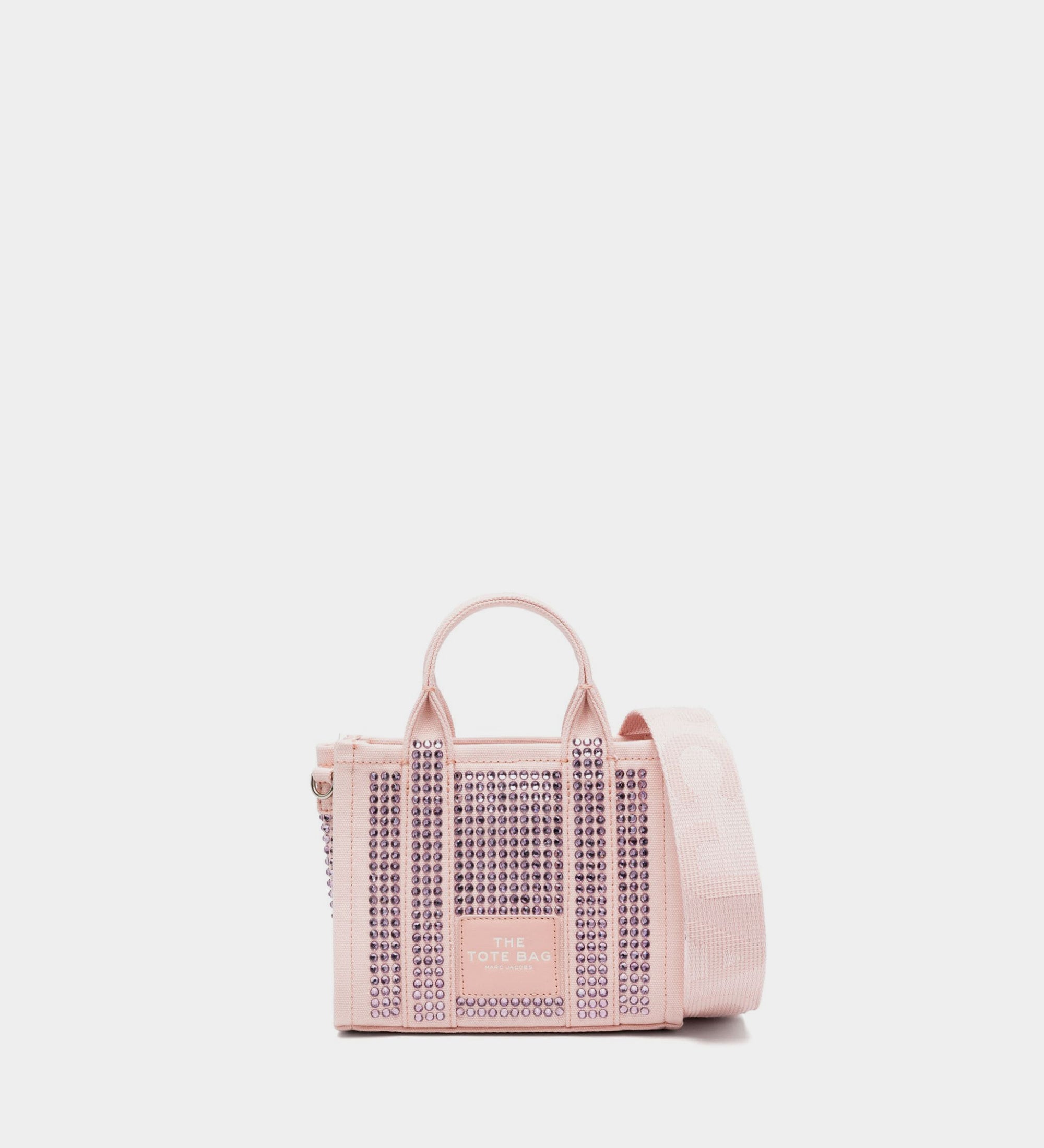 MARC JACOBS Small rhinestone canvas tote 