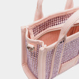 MARC JACOBS Small rhinestone canvas tote 