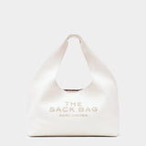 MARC JACOBS The Sack Large white leather bag 