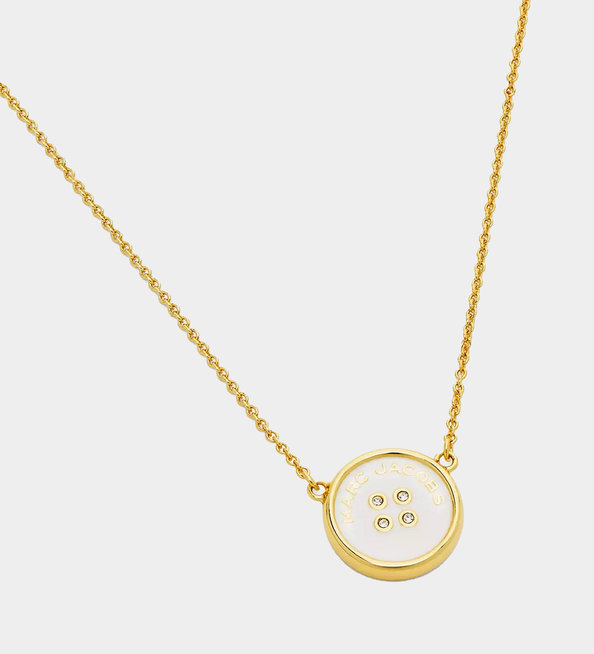 MARC JACOBS 鑲晶鈕扣項鍊