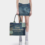 MARC JACOBS 拼接丹寧大型托特包