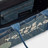 MARC JACOBS 拼接丹寧大型托特包