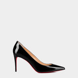 CHRISTIAN LOUBOUTIN Kate 黑色漆皮高跟鞋