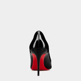 CHRISTIAN LOUBOUTIN Kate 黑色漆皮高跟鞋