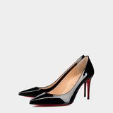 CHRISTIAN LOUBOUTIN Kate 黑色漆皮高跟鞋