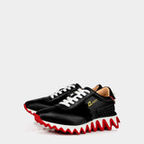 CHRISTIAN LOUBOUTIN 女款黑色牛皮運動鞋