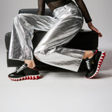 CHRISTIAN LOUBOUTIN 女款黑色牛皮運動鞋