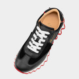 CHRISTIAN LOUBOUTIN 女款黑色牛皮運動鞋