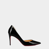 CHRISTIAN LOUBOUTIN 黑色 850mm 漆皮高跟鞋