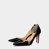 CHRISTIAN LOUBOUTIN 黑色 850mm 漆皮高跟鞋