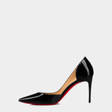 CHRISTIAN LOUBOUTIN 黑色 850mm 漆皮高跟鞋
