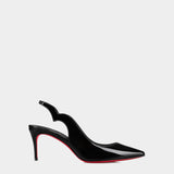 CHRISTIAN LOUBOUTIN 黑色漆皮高跟鞋