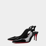 CHRISTIAN LOUBOUTIN 黑色漆皮高跟鞋
