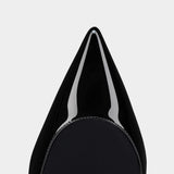 CHRISTIAN LOUBOUTIN 黑色漆皮高跟鞋