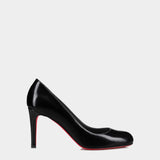 CHRISTIAN LOUBOUTIN 亮面小牛皮 85mm 黑色高跟鞋