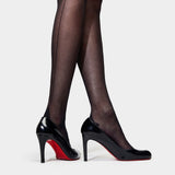 CHRISTIAN LOUBOUTIN 亮面小牛皮 85mm 黑色高跟鞋