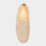 CHRISTIAN LOUBOUTIN 米色鉚釘厚底休閒鞋