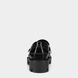 CHRISTIAN LOUBOUTIN 黑色厚底樂福鞋