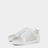 CHRISTIAN LOUBOUTIN 白色鉚釘休閒鞋