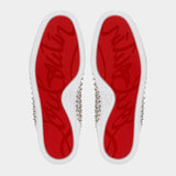CHRISTIAN LOUBOUTIN 白色鉚釘休閒鞋