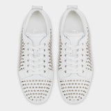 CHRISTIAN LOUBOUTIN 白色鉚釘休閒鞋