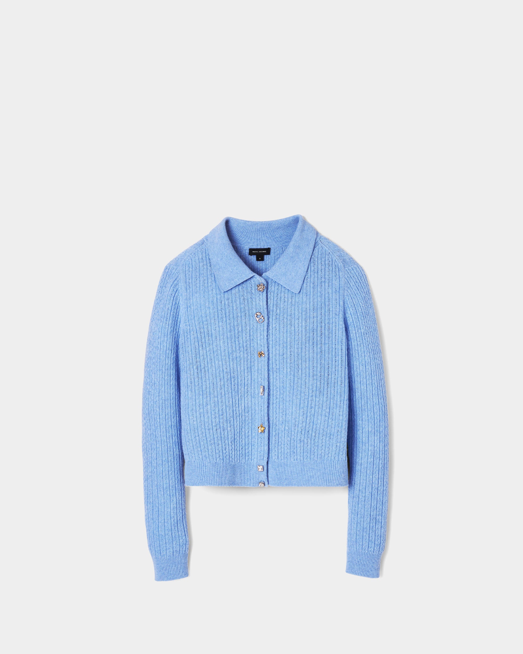 MARC JACOBS 麻花針織吊飾開襟外套