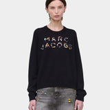 MARC JACOBS 寶石針織標誌圓領上衣