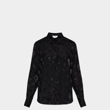 ALEXANDER MCQUEEN 骷髏絲質襯衫