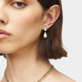 ALEXANDER MCQUEEN 水晶珍珠耳環