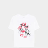 ALEXANDER MCQUEEN 唇印大麥町短袖T-Shirt