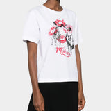 ALEXANDER MCQUEEN 唇印大麥町短袖T-Shirt