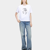 ALEXANDER MCQUEEN 蕾絲骷髏短袖T-Shirt