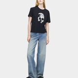 ALEXANDER MCQUEEN 蕾絲骷髏短袖T-Shirt
