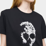 ALEXANDER MCQUEEN 蕾絲骷髏短袖T-Shirt